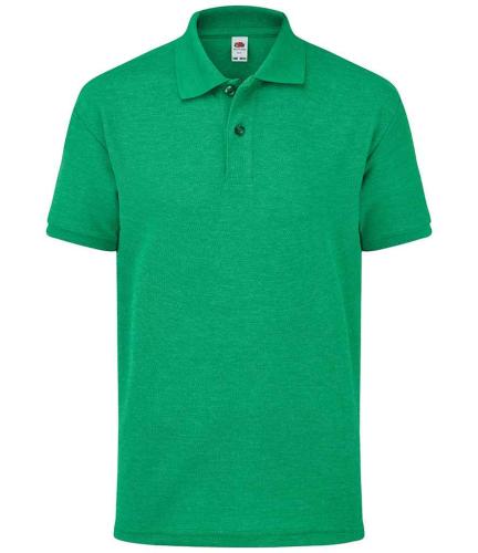 Fruit of the Loom Kids Poly/Cotton Piqu? Polo Shirt - HGN - 14-15